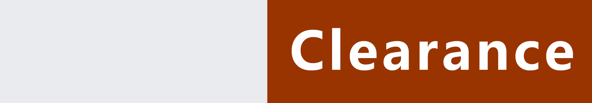 Clearance Clearance