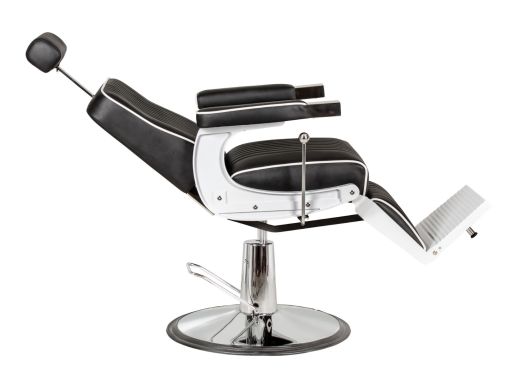 "KNIGHT" Barber Chair with White Arms