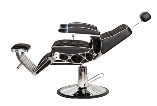 "SOLOMON" Barber Chair with Cast Aluminum Arms
