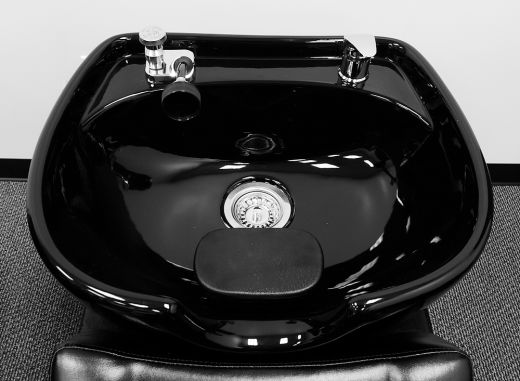 Stationary Salon Shampoo Bowl Only, with Molded Headrest Holder