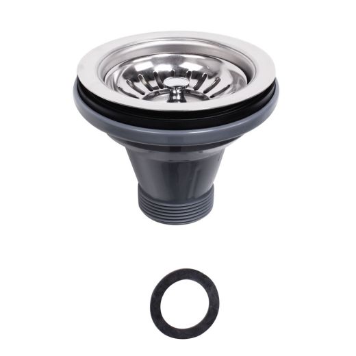 G-201/G-202 Stainless Drainer Basket with Pipe, Salon Bowl Parts, Shampoo Sink Replacements