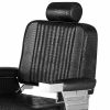 "CONSTANTINE" Barber Chair in Black Crocodile (Backorder)