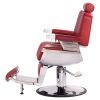 "CONSTANTINE" Barber Chair In Cardinal Red - Red Barber Chairs, Red Barbershop Chairs