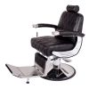 "BARON" Heavy Duty Barber Chair in Black Crocodile
