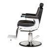 "KNIGHT" Barber Chair with White Arms
