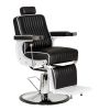 "KNIGHT" Barber Chair with White Arms