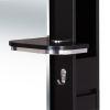 "BURANO" Single Sided Salon Station in Matte Black (Minimum Order Q'ty: 10 Units)
