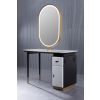 "DELPHI" Double Sided Styling Station, Hair Salon Mirror
