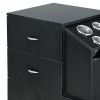 "CORIA" Salon Trolley - Black - Salon Stations, Salon Carts