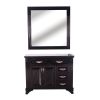 "FLORENCE" Styling Station in Jet Black, Hair Salon Furniture Texas, Hair Salon Furniture Texas