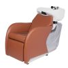 "ODESSA" Shampoo Backwash Unit in Chestnut - Chestnut Shampoo Backwash Unit, Chestnut Backwash Shampoo System, Chestnut Shampoo Bowl