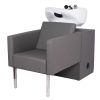 "AMSTERDAM" Grey Shampoo Bowl, Grey Shampoo Chair, Grey Shampoo Sink