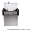 "LONG BEACH" Luxury Shampoo Backwash Unit With Stainless Base