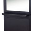 "SIENA" Double Sided Salon Station in Matte Black (Only 1 Available)