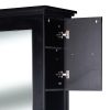 "SIENA" Double Sided Salon Station in Matte Black (Only 1 Available)