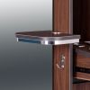 "BURANO" Single Sided Styling Station in Dark Walnut (1 Available, No Backorder)