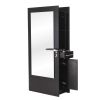 "BURANO" Double Sided Hair Salon Station in Matte Black, Styling Station Wholesale
