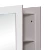 "BURANO" Double Sided Hair Salon Station in Matte White (Minimum Order: 10 Units)