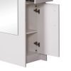 "BURANO" Double Sided Hair Salon Station in Matte White (Minimum Order: 10 Units)