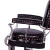 ZENO Antique Barbershop Chair in Patent Crocodile (Clearance)