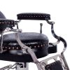 ZENO Antique Barbershop Chair in Patent Crocodile (Clearance)