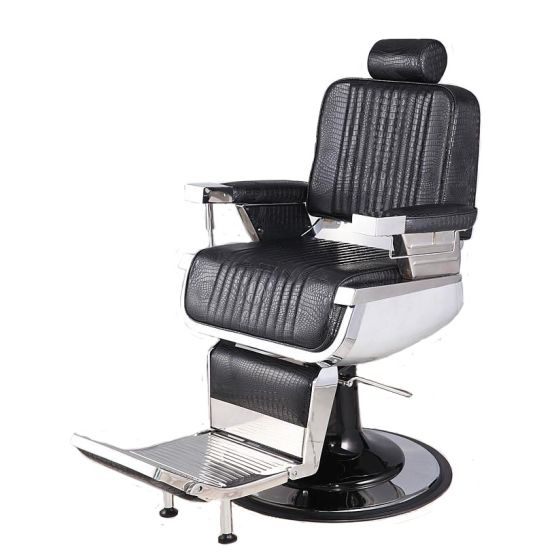 "CONSTANTINE" Heavy Duty Barber Chair in Crocodile, "CONSTANTINE" Heavy Duty Barber Chairs in Crocodile