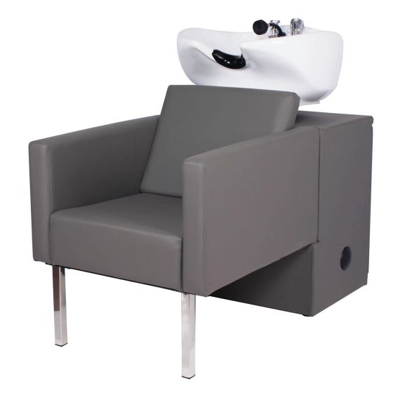 "AMSTERDAM" Grey Shampoo Bowl, Grey Shampoo Chair, Grey Shampoo Sink