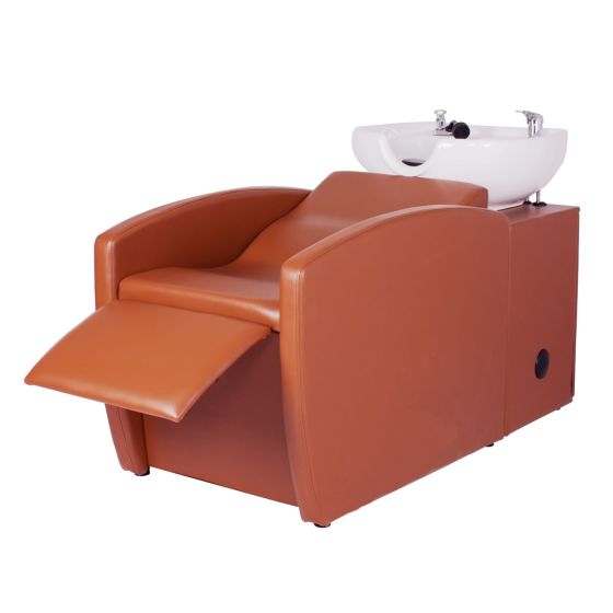 "RIO" Shampoo Chair & Bowl in Chestnut