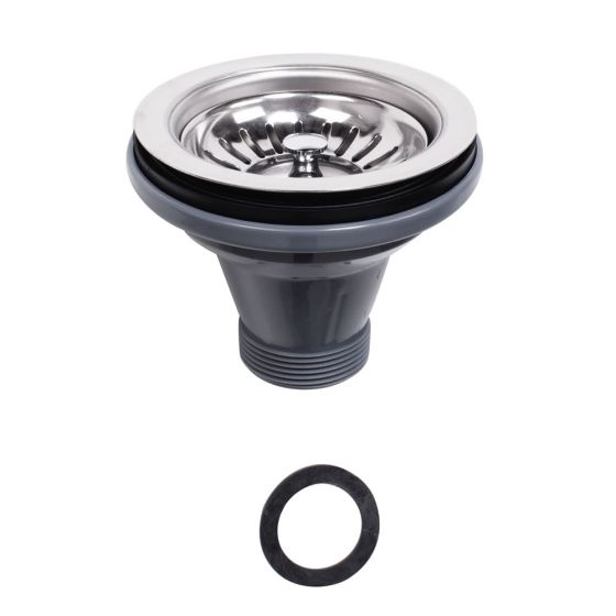 G-201/G-202 Stainless Drainer Basket with Pipe, Salon Bowl Parts, Shampoo Sink Replacements