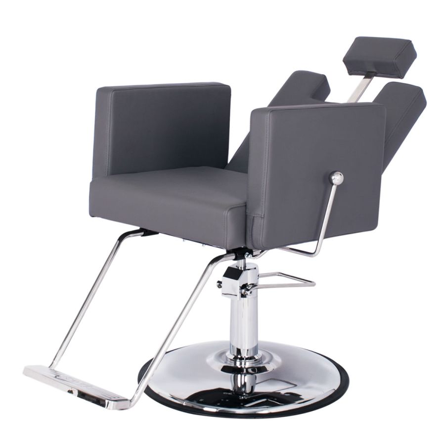 "CANON" Reclining Salon Chair in Grey
In the meticulously curated space of a salon, every piece of equipment is a statement of style and utility. The "CANON" Reclining Salon Chair (B-001R) embodies this philosophy, offering a harmonious blend of elegan
