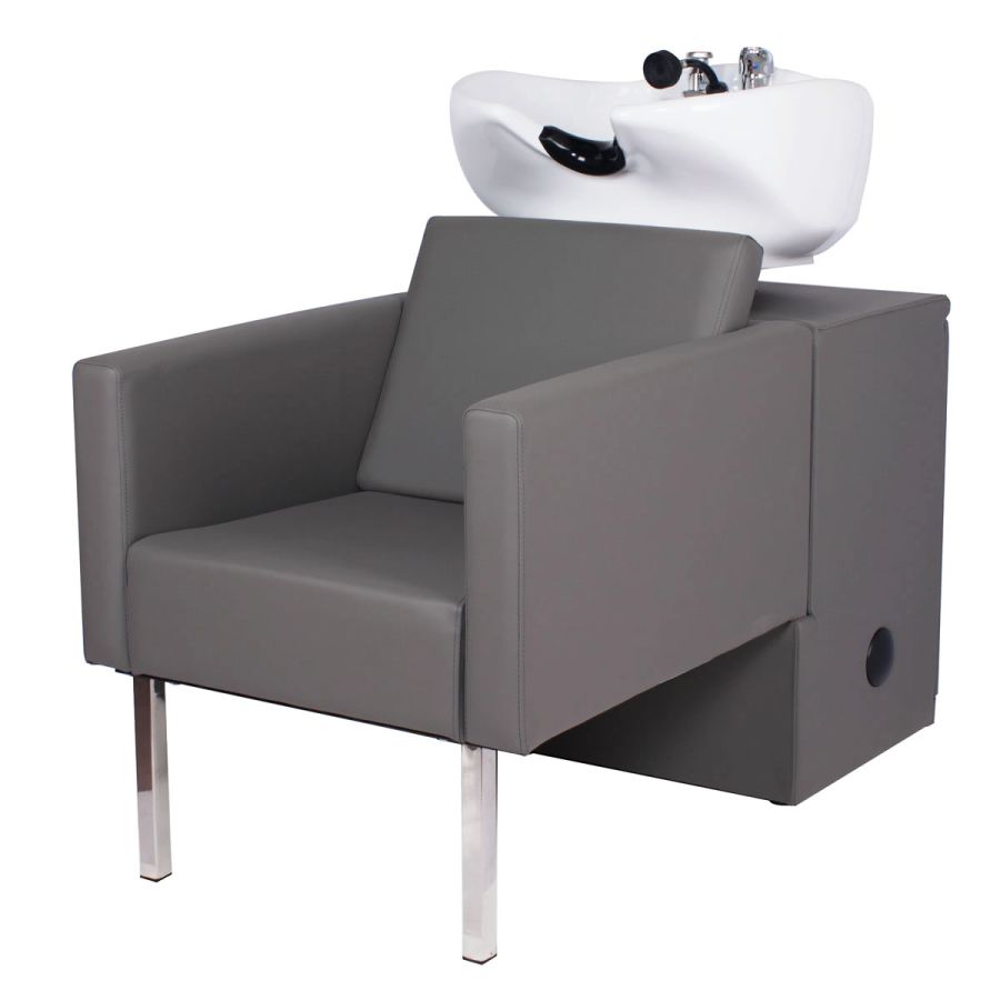 "AMSTERDAM" Grey Shampoo Bowl, Grey Shampoo Chair, Grey Shampoo Sink